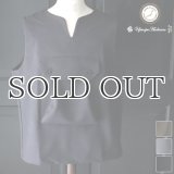 Naturemier（ナチュレミア）TECH ウールライクツイル ビックポケット キーネックベスト【MADE IN JAPAN】『日本製』 / Upscape Audience