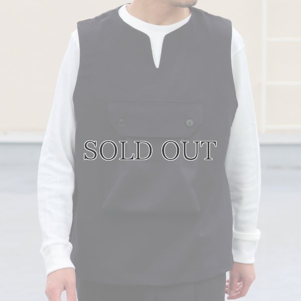 画像6: Naturemier（ナチュレミア）TECH ウールライクツイル ビックポケット キーネックベスト【MADE IN JAPAN】『日本製』 / Upscape Audience