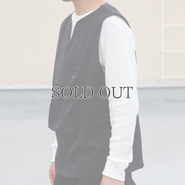 画像8: Naturemier（ナチュレミア）TECH ウールライクツイル ビックポケット キーネックベスト【MADE IN JAPAN】『日本製』 / Upscape Audience