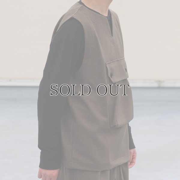 画像12: Naturemier（ナチュレミア）TECH ウールライクツイル ビックポケット キーネックベスト【MADE IN JAPAN】『日本製』 / Upscape Audience