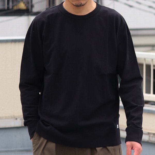 画像3: 【RE PRICE/価格改定】吊り編み天竺ガゼットクルーネック スウェットビッグ長袖Tee【MADE IN TOKYO】『東京製』/ Upscape Audience