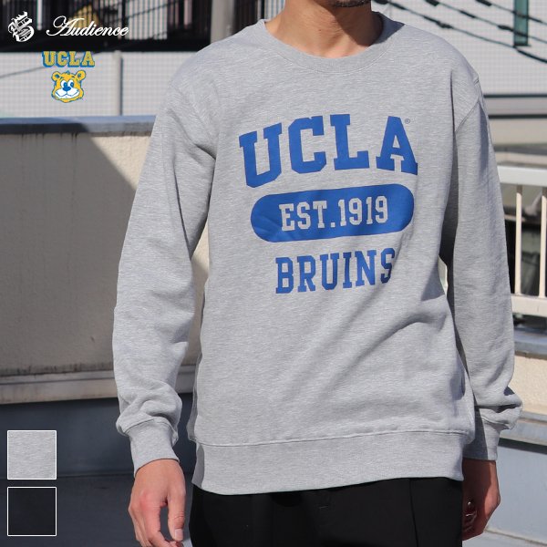画像1: 【RE PRICE/価格改定】UCLA"UCLA EST.1919 BRUINS"クルーネック長袖ライトスウェット / Audience
