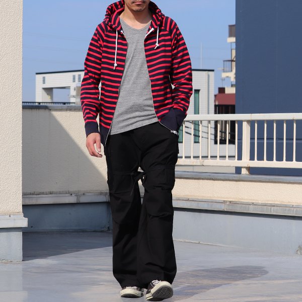 画像5: 【RE PRICE / 価格改定】BSQボーダー長袖ジップパーカー【MADE IN JAPAN】『日本製』/ Upscape Audience