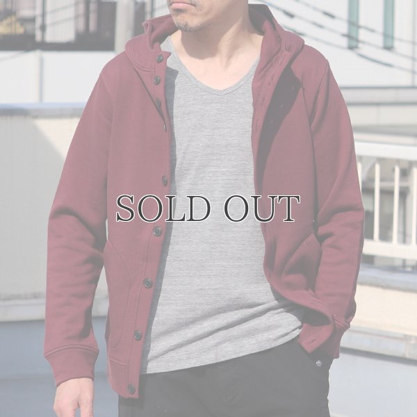 画像3: コーマ裏毛スタンドフードカーディガン【MADE IN JAPAN】『日本製』/ Upscape Audience