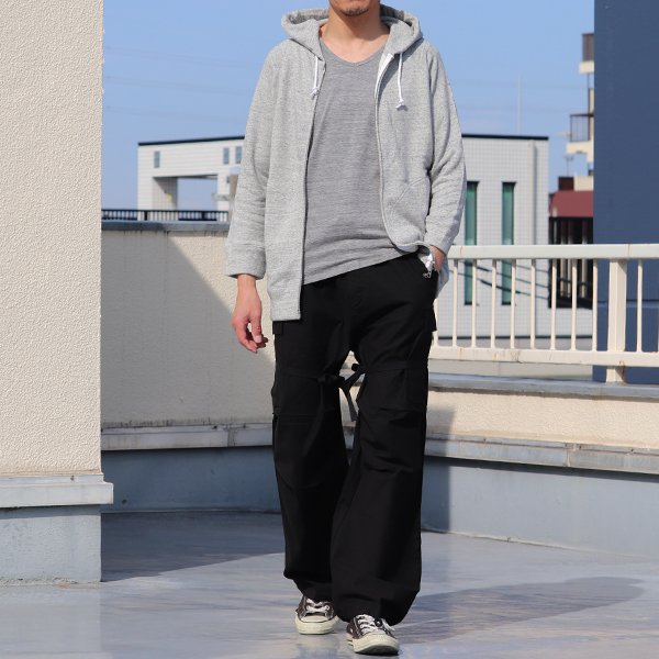 画像6: 【RE PRICE / 価格改定】ソフトエアー裏毛ラグラン7分袖フードジップパーカー【MADE IN JAPAN】『日本製』/ Upscape Audience