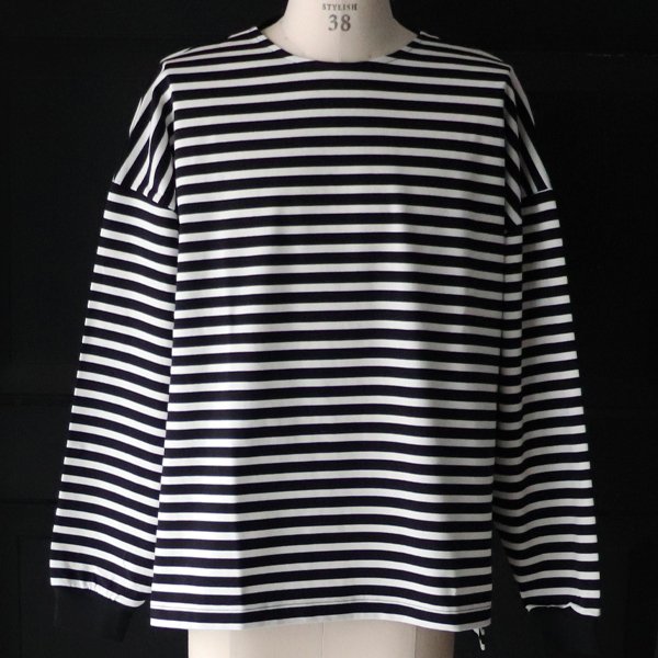 画像6: VORTEX 8オンス（MVS天竺）ボーダー サイドスリット Aライン L/S Tシャツ【MADE IN JAPAN】『日本製』/ Upscape Audience