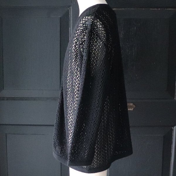 画像10: ハンドクロシェライク ラッセルレース Vネック 長袖 カーディガン 【MADE IN JAPAN】『日本製』【送料無料】/ Upscape Audience