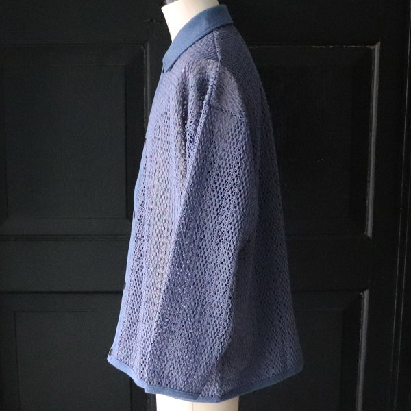 画像8: ハンドクロシェライク ラッセルレース ポロ 長袖 カーディガン 【MADE IN JAPAN】『日本製』【送料無料】/ Upscape Audience