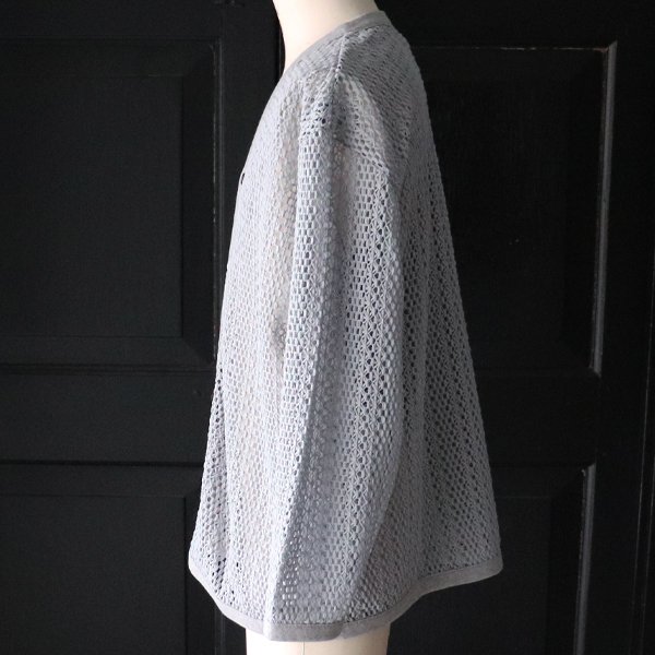 画像13: ハンドクロシェライク ラッセルレース Vネック 長袖 カーディガン 【MADE IN JAPAN】『日本製』【送料無料】/ Upscape Audience