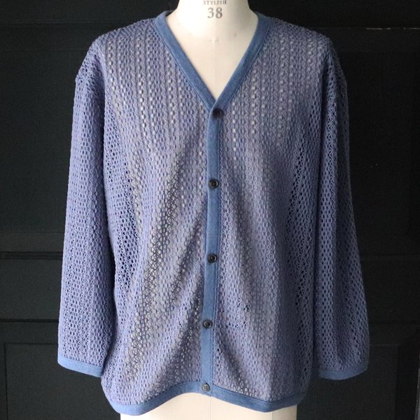 画像7: ハンドクロシェライク ラッセルレース Vネック 長袖 カーディガン 【MADE IN JAPAN】『日本製』【送料無料】/ Upscape Audience