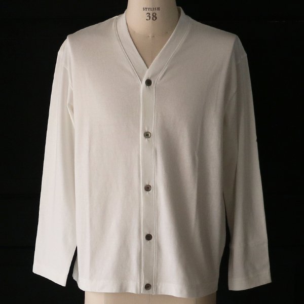 画像8: 「丹後」度詰天竺(6オンス)Vネック カーディガン【MADE IN JAPAN】『日本製』/ Upscape Audience