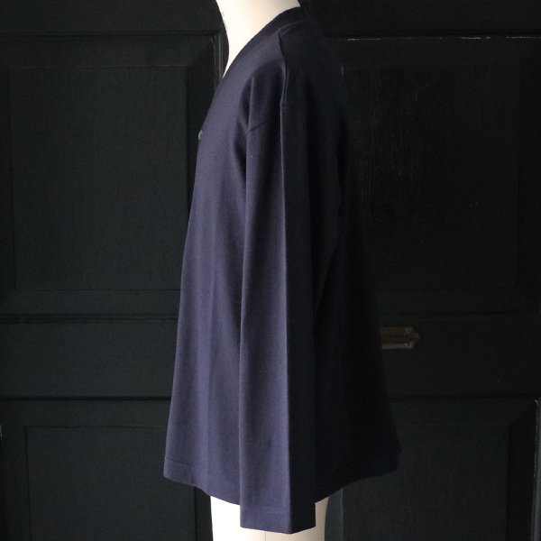 画像15: 「丹後」度詰天竺(6オンス)Vネック カーディガン【MADE IN JAPAN】『日本製』/ Upscape Audience