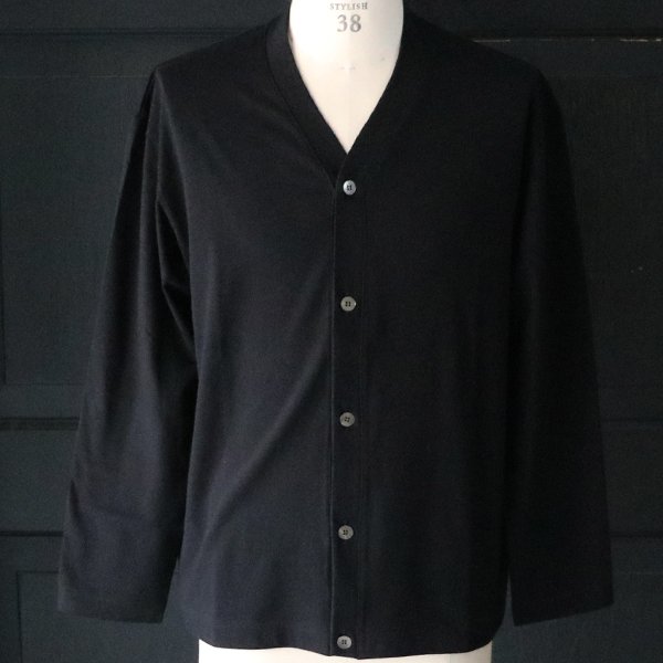 画像16: 「丹後」度詰天竺(6オンス)Vネック カーディガン【MADE IN JAPAN】『日本製』/ Upscape Audience