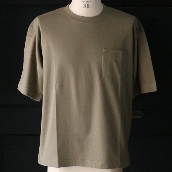 画像8: 「丹後」度詰天竺（6オンス）クルーネック グラスポケ付 ハーフスリーブ Tシャツ【MADE IN JAPAN】『日本製』/ Upscape Audience