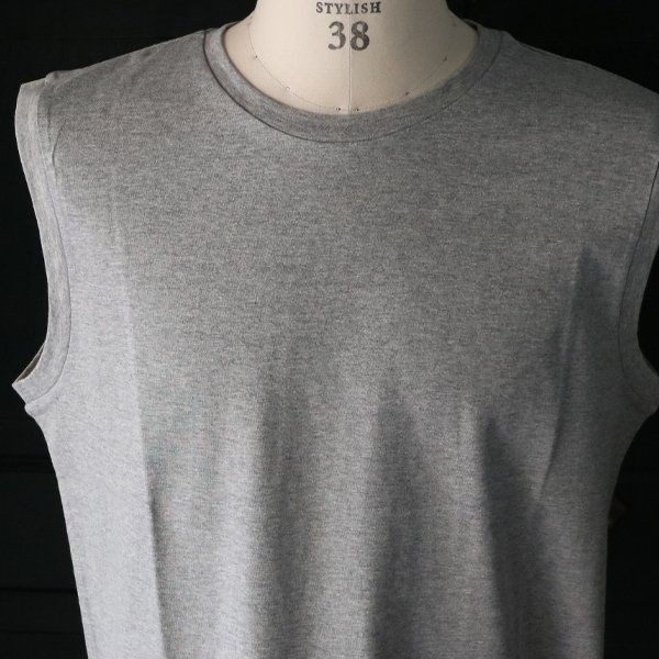 画像25: 「丹後」度詰天竺(6オンス)サイドスリット ノースリーブ Tシャツ【MADE IN JAPAN】『日本製』/ Upscape Audience