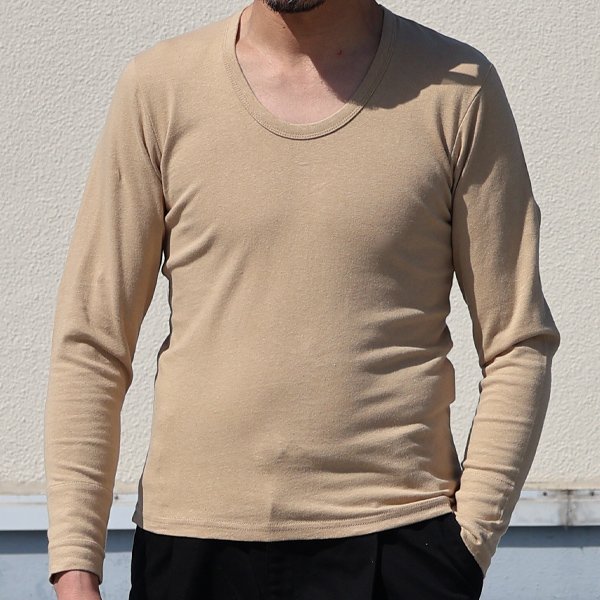 画像3: 【RE PRICE / 価格改定】ヘンプコットンUネック長袖カットソー / Audience