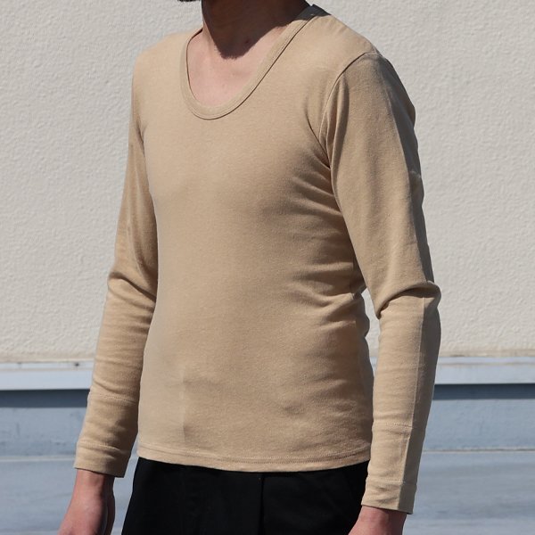 画像5: 【RE PRICE / 価格改定】ヘンプコットンUネック長袖カットソー / Audience