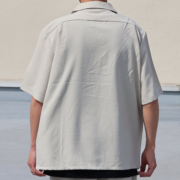 画像8: NaturemierTM(ナチュレミア)TECH リネンライク トロピカル オープンカラー ハーフスリ ーブシャツ【MADE IN JAPAN】『日本製』/ Upscape Audience