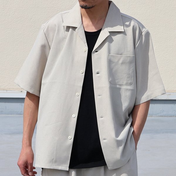 画像7: NaturemierTM(ナチュレミア)TECH リネンライク トロピカル オープンカラー ハーフスリ ーブシャツ【MADE IN JAPAN】『日本製』/ Upscape Audience