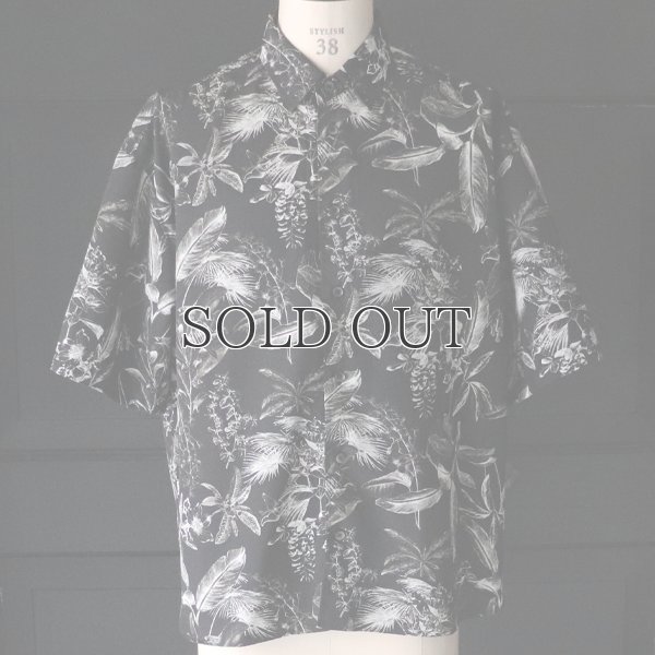 画像7: 「丹後」レーヨンライク ピーチファイユ ネオン&リーフパターン レギュラーカラー ハーフスリーブシャツ【MADE IN JAPAN】『日本製』/ Upscape Audience