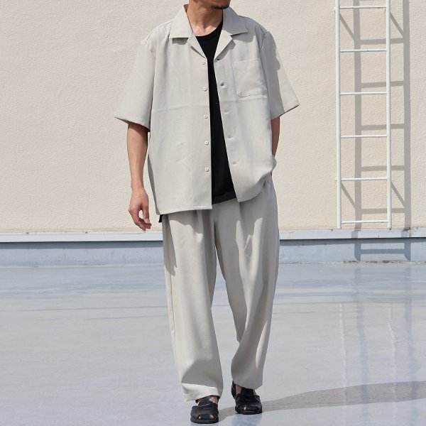 画像9: NaturemierTM(ナチュレミア)TECH リネンライク トロピカル オープンカラー ハーフスリ ーブシャツ【MADE IN JAPAN】『日本製』/ Upscape Audience