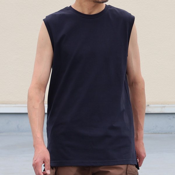 画像7: 「丹後」度詰天竺(6オンス)サイドスリット ノースリーブ Tシャツ【MADE IN JAPAN】『日本製』/ Upscape Audience