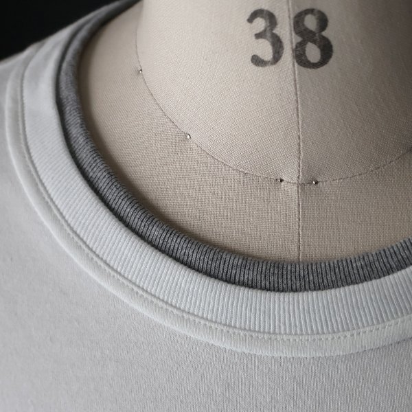 画像14: 「丹後」度詰天竺 (6オンス) フェイクレイヤード クルーネック ハーフスリーブ Tシャツ【MADE IN JAPAN】『日本製』/ Upscape Audience