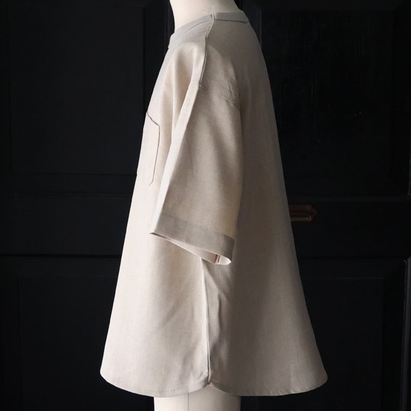 画像20: Naturemier™️（ナチュレミア）TECH リネンライク メランジクロス クルーネック グラスポケット ハーフスリーブ シャツ【MADE IN JAPAN】『日本製』/ Upscape Audience