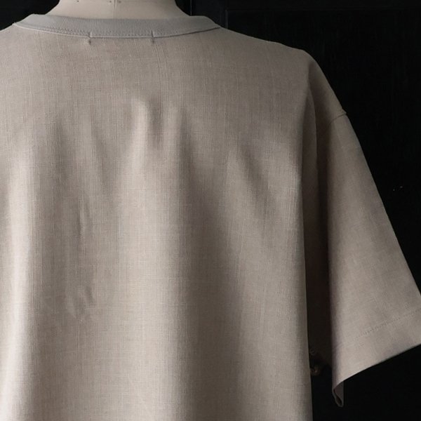画像24: Naturemier™️（ナチュレミア）TECH リネンライク メランジクロス クルーネック グラスポケット ハーフスリーブ シャツ【MADE IN JAPAN】『日本製』/ Upscape Audience