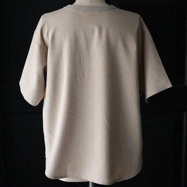 画像21: Naturemier™️（ナチュレミア）TECH リネンライク メランジクロス クルーネック グラスポケット ハーフスリーブ シャツ【MADE IN JAPAN】『日本製』/ Upscape Audience