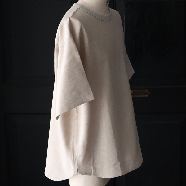 画像22: Naturemier™️（ナチュレミア）TECH リネンライク メランジクロス クルーネック グラスポケット ハーフスリーブ シャツ【MADE IN JAPAN】『日本製』/ Upscape Audience