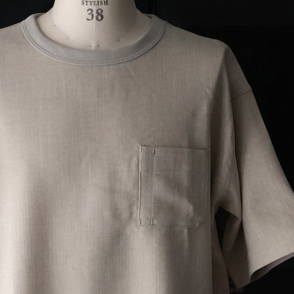 画像23: Naturemier™️（ナチュレミア）TECH リネンライク メランジクロス クルーネック グラスポケット ハーフスリーブ シャツ【MADE IN JAPAN】『日本製』/ Upscape Audience