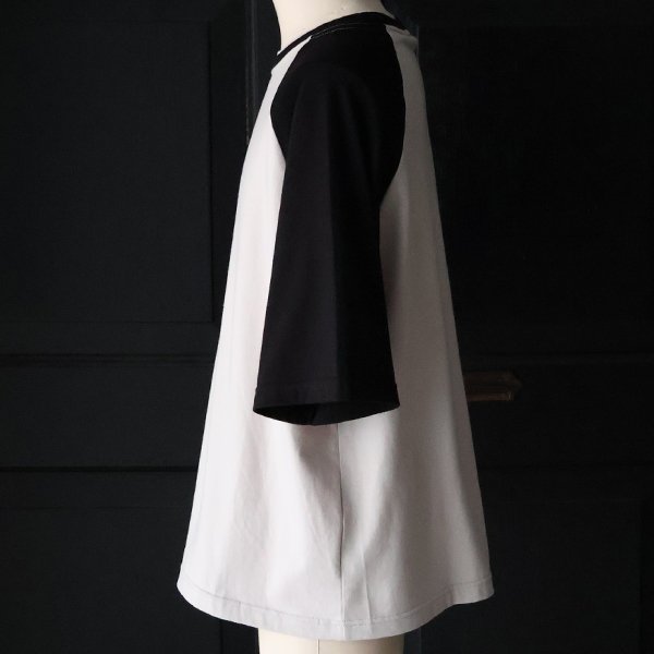 画像9: 「丹後」度詰天竺 (6オンス) 2トーンネック ハーフスリーブ BBアンダー Tシャツ【MADE IN JAPAN】『日本製』/ Upscape Audience