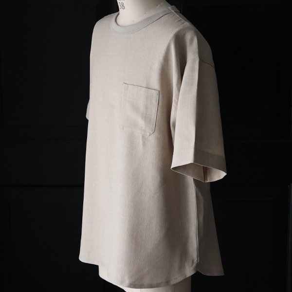 画像19: Naturemier™️（ナチュレミア）TECH リネンライク メランジクロス クルーネック グラスポケット ハーフスリーブ シャツ【MADE IN JAPAN】『日本製』/ Upscape Audience