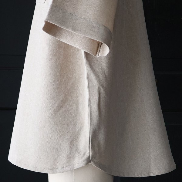 画像25: Naturemier™️（ナチュレミア）TECH リネンライク メランジクロス クルーネック グラスポケット ハーフスリーブ シャツ【MADE IN JAPAN】『日本製』/ Upscape Audience