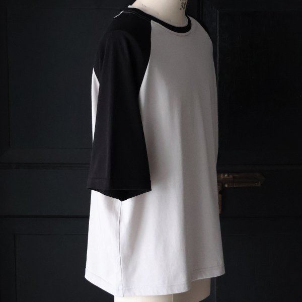 画像10: 「丹後」度詰天竺 (6オンス) 2トーンネック ハーフスリーブ BBアンダー Tシャツ【MADE IN JAPAN】『日本製』/ Upscape Audience