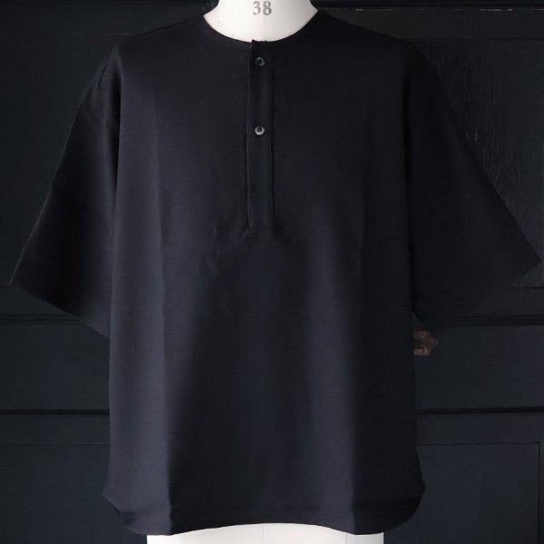 画像8: Naturemier™️(ナチュレミア)TECH リネンライク メランジクロス クルーネック スリーピング ハーフスリーブシャツ【MADE IN JAPAN】『日本製』/ Upscape Audience