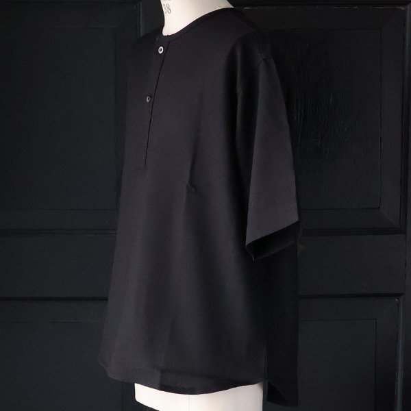 画像9: Naturemier™️(ナチュレミア)TECH リネンライク メランジクロス クルーネック スリーピング ハーフスリーブシャツ【MADE IN JAPAN】『日本製』/ Upscape Audience