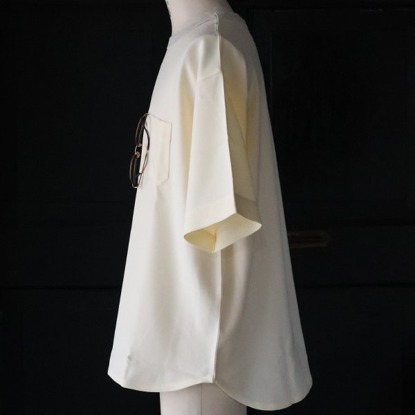 画像17: Naturemier™️（ナチュレミア）TECH リネンライク メランジクロス クルーネック グラスポケット ハーフスリーブ シャツ【MADE IN JAPAN】『日本製』/ Upscape Audience