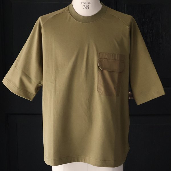 画像6: VORTEX 8オンス(MVS天竺) コマンドセーターライク フハク フラップポケット付き ハーフスリーブ Tシャツ【MADE IN JAPAN】『日本製』/ Upscape Audience