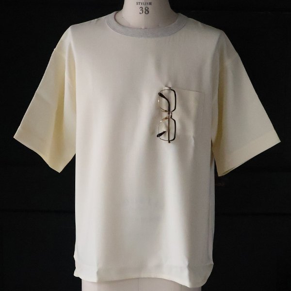 画像16: Naturemier™️（ナチュレミア）TECH リネンライク メランジクロス クルーネック グラスポケット ハーフスリーブ シャツ【MADE IN JAPAN】『日本製』/ Upscape Audience