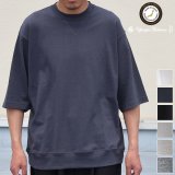 「和歌山」ラフィー天竺 （5.5オンス）ガゼット クルーネック ハーフスリーブ スウェットライク Tシャツ【MADE IN JAPAN】『日本製』 / Upscape Audience