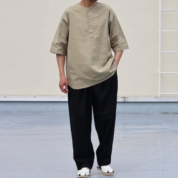 画像5: コットンシーチング ワッシャー クルーネック スリーピング ハーフスリーブシャツ【MADE IN JAPAN】『日本製』/ Upscape Audience