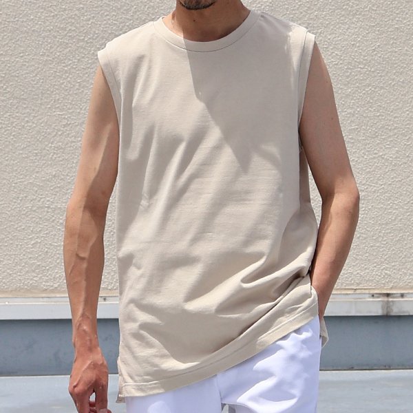 画像5: VORTEX 8オンス（MVS天竺）サイドスリット ノースリーブ Tシャツ【MADE IN JAPAN】『日本製』/ Upscape Audience