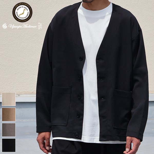 画像1: Naturemier™(ナチュレミア) TECH レトロヘリンボン ノーカラージャケット【MADE IN JAPAN】『日本製』/ Upscape Audience
