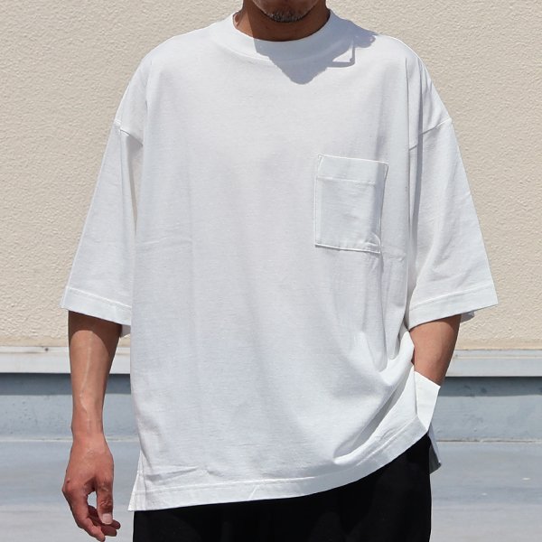 画像3: 「丹後」度詰天竺 (6オンス) 胸ポケ付き クルーネック ハーフスリーブ Tシャツ【MADE IN JAPAN】『日本製』/ Upscape Audience