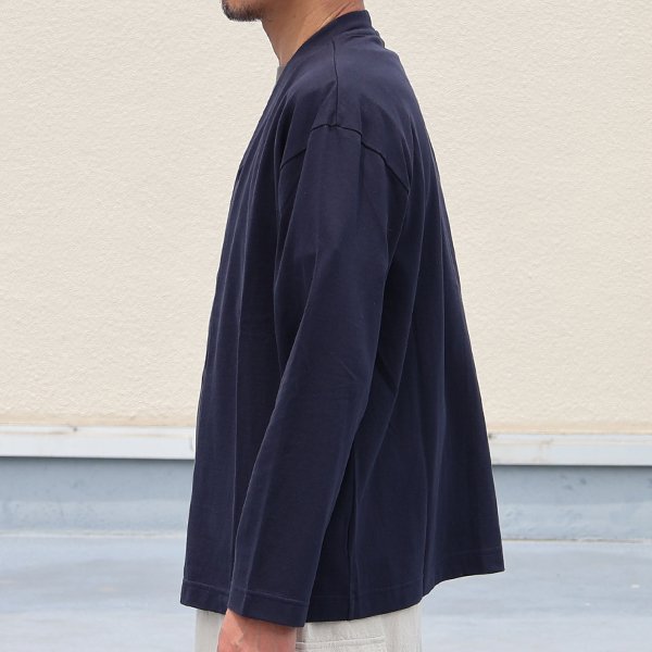 画像7: 「丹後」度詰天竺(6オンス)Vネック カーディガン【MADE IN JAPAN】『日本製』/ Upscape Audience