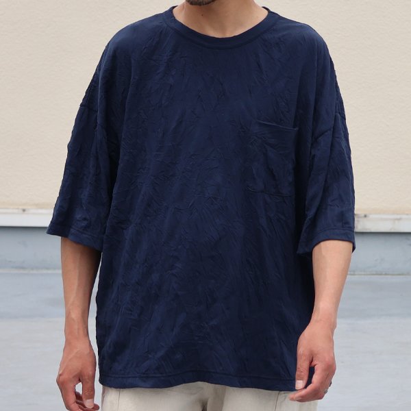 画像4: T/C ワッシャー天竺 クルーネック 胸ポケ付 ハーフスリーブ Tシャツ【MADE IN JAPAN】『日本製』/ Upscape Audience