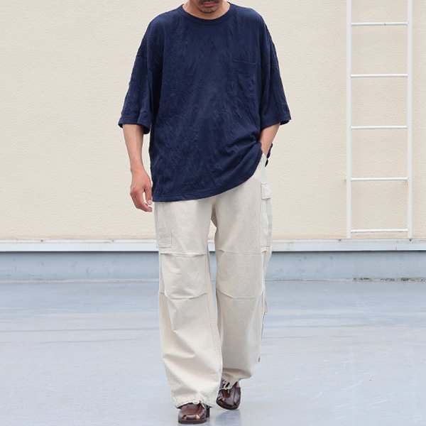 画像6: T/C ワッシャー天竺 クルーネック 胸ポケ付 ハーフスリーブ Tシャツ【MADE IN JAPAN】『日本製』/ Upscape Audience