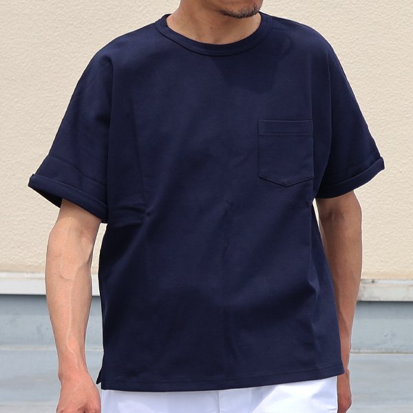 画像3: 【RE PRICE/価格改定】Basque 10オンス ( バスク天竺 )無地&ボーダービッグポケT【MADE IN JAPAN】『日本製』/ Upscape Audience